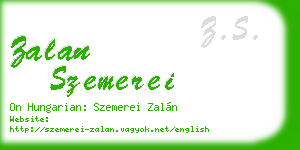 zalan szemerei business card